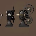 Retro Projector Retro Old Equipment Projector Old Object 8090 s 3d model