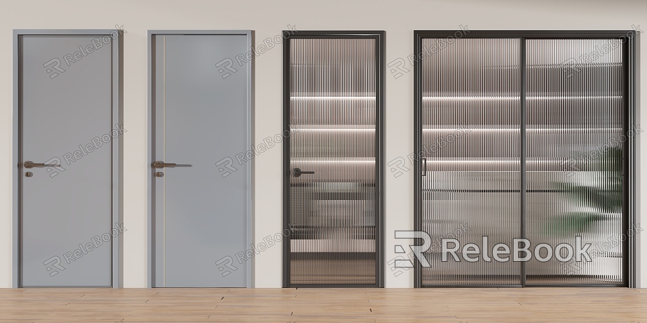 Modern door combination model