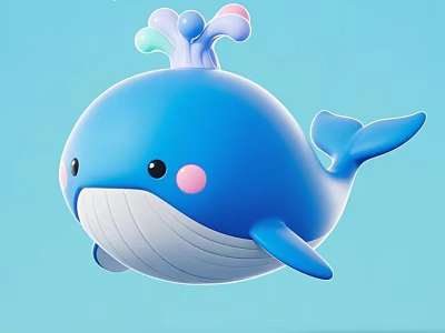 Whale 3d model