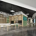 Modern Core Spaces Building With Glass Facade White Curved Roof Indoor Seating And Green Plants