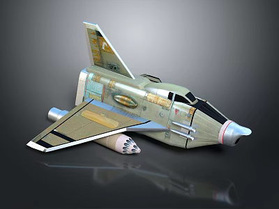 Detailed Military Fighter Jet Model With Camouflage Paint Wing Structure And Engine Details 3d model