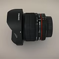 Professional Digital Camera Lens With Black Body Red Scale Markings And Wide Angle Design
