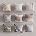 Modern fabric pillow 3d model