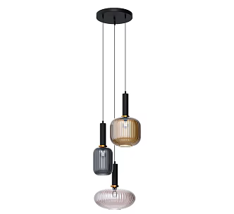 Modern Chandelier Simple Chandelier Bedside Chandelier Bar Counter Chandelier Restaurant Chandelier Art Chandelier Glass Chandelier Combination 3d model