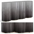 Elegant Modern Storage Cabinet Design With Sleek Surface And Metal Accents