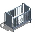 White Classic Railed Children's Bed With Sturdy Frame And Safe Design