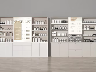 Modern Display Cabinet Skin Care Products Cabinet Special Counter Container Display Rack Skin Care Products Cosmetic Cabinet 3d model