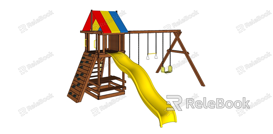 Modern slide amusement facilities kindergarten model