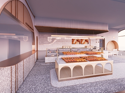 Light Luxury Bakery 3d model