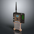 Vintage Style Mobile Phone With Antenna Screen Keypad And Retro Design Details