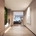 Modern reception area 3d model