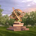 Modern Urban Sculpture 3d model