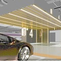 Entrance to elevator hall Underground parking lot 3d model