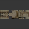 Rusted Vintage Truck With Old Metal Body And Detailed Design Features
