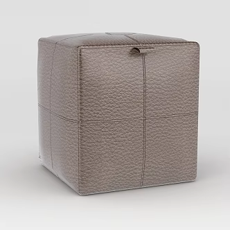 Leather art sofa stool 3d model