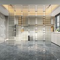 Modern glass brick 3d model