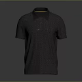 Classic Gray Collared Polo Shirt With Short Sleeves And Simple Design