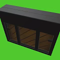 Elegant Black Upright Piano With Ornate Carvings On Green Background