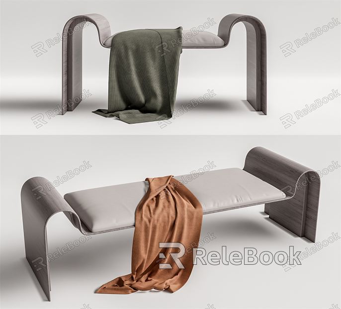 Modern Bed End Stool Bed End Stool Low Stool model