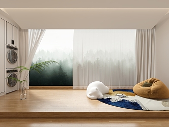 Modern Curtain Dream Curtain 3d model