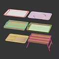 Household Living Trays In Wooden Plastic Materials With Compartment And Leg Designs For Daily Use