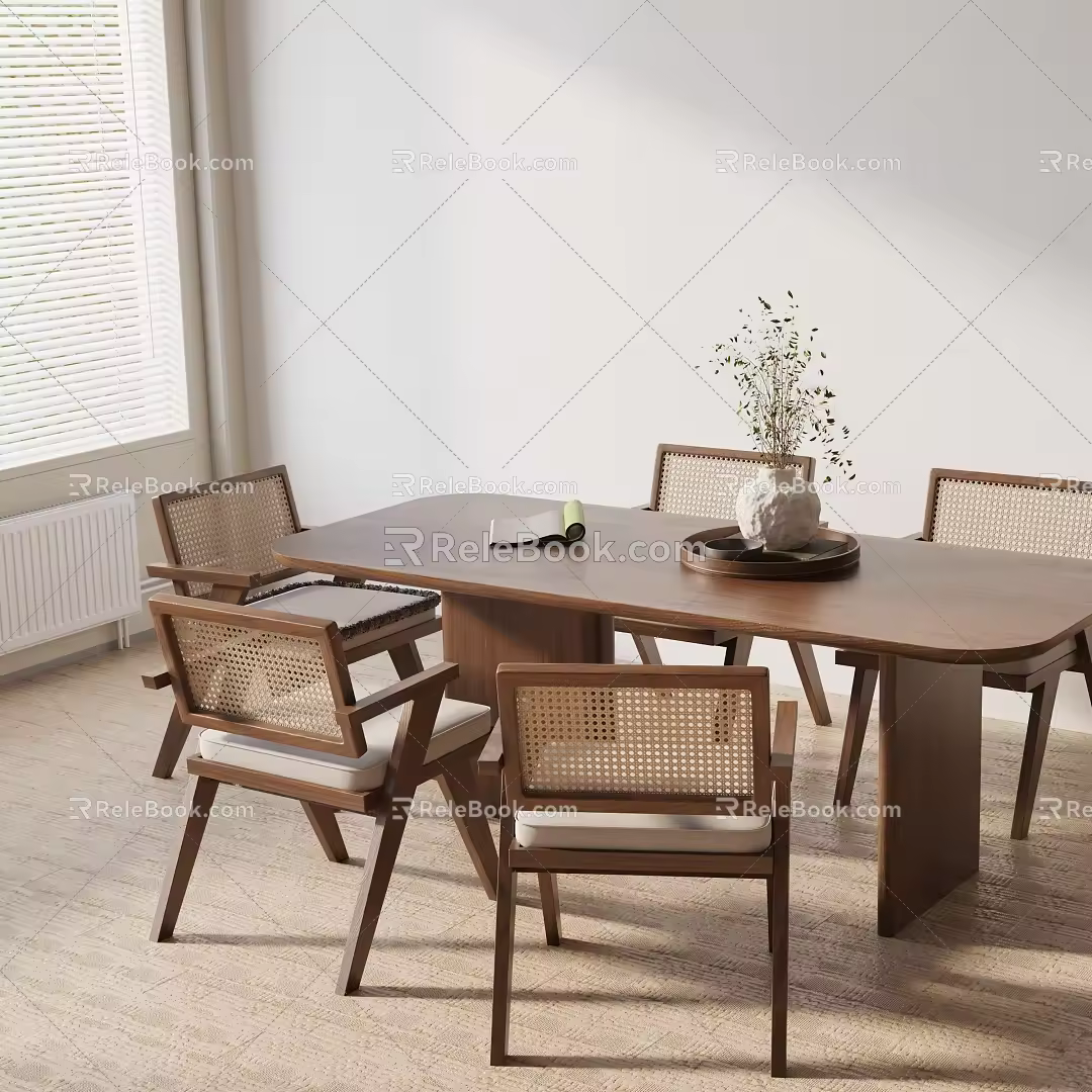 Modern table combination 3d model