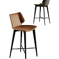 Modern Bar Chair 3d model