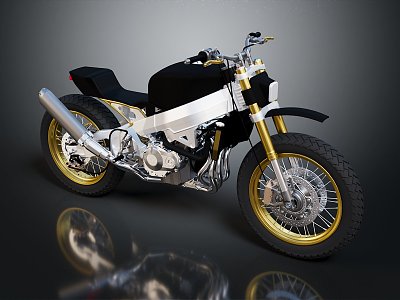 Motorcycle Two-wheeled Motorcycle Cross-country Motorcycle Road Race Motorcycle Motor Vehicle Transport 3d model