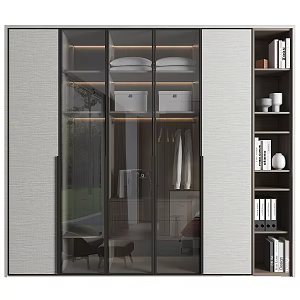 Modern wardrobe 3d model
