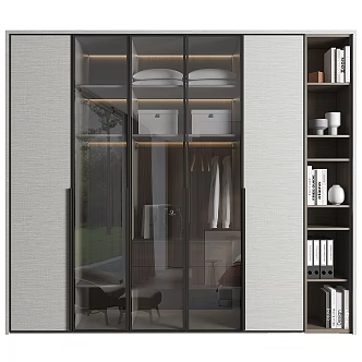 Modern wardrobe 3d model