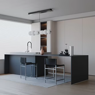 Modern table combination 3d model