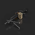 Modern Tactical Rifle With Scope Magazine And Detailed Component Design Features 3d model