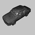 Old Damaged Vintage Car Featuring Broken Windshield And Dusty Rusty Body Exterior