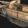 old armored vehicle vehicle military vehicle transport vehicle armored vehicle military combat vehicle old vehicle weapons cannon 3d model