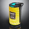 Yellow HMX Explosive Container With 40g M Label And Blue Top