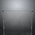 Metal Security Chain Link Fence With Barbed Wire On Top 3d model