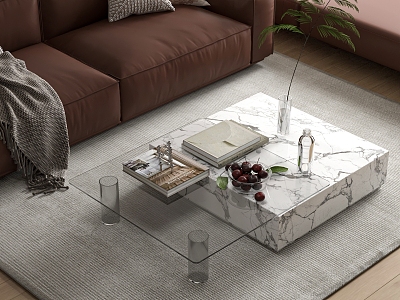 Modern coffee table sofa model