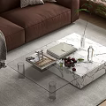 Modern coffee table sofa 3d model