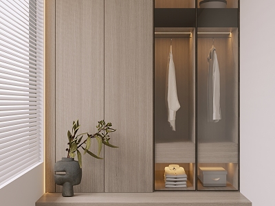 Minimalist Entrance Cabinet model