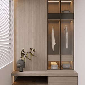 Minimalist Entrance Cabinet 3d model