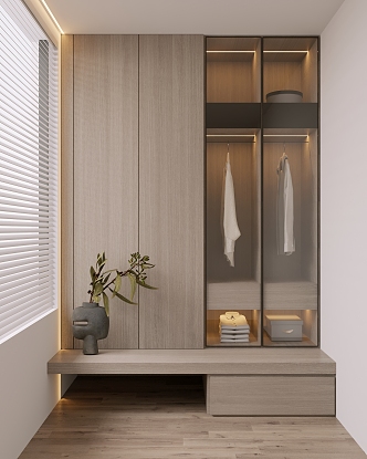 Minimalist Entrance Cabinet 3d model