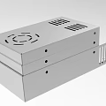 Industrial Metal Enclosure with Heat Dissipation Holes and Mounting Bracket Design