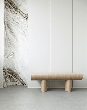 Modern bench 3d model