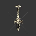 Highly Detailed Military Armed Helicopter Model With Metallic Fuselage Rotor Blades And Weapons
