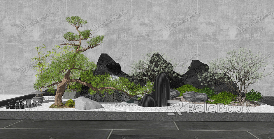 New Chinese landscape sketch model