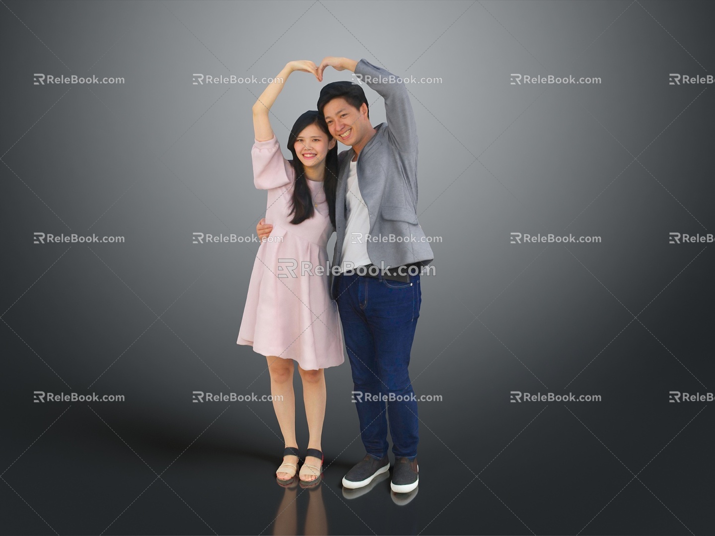 Husband Wife Couple Partner Male Character Male Character Man Male 3d model