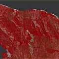 Mountainous Rocky Terrain Featuring Steep Cliffs Green Vegetation And Natural Texture