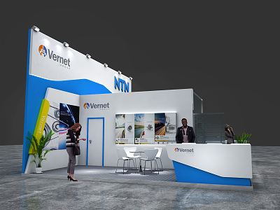 Modern Exhibition Engineering Machinery Exhibition Booth Exhibition Hall Exhibition Temporary Exhibition Expo 3d model