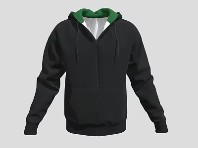 Modern Coat Clothing Clothes Sweatshirt Cartoon Coat Sportswear 3d model