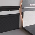 Minotii Security Doors With Roller Shutter Design In Black And White Colors